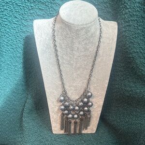 Elegant Silver Statement Necklace
